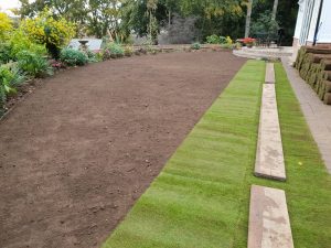 lay turf for new lawn in Suffolk